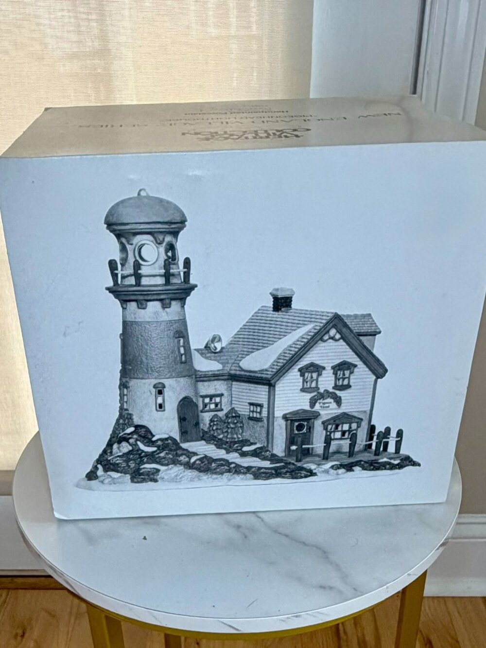 Department 56 New England Villiage Series Pigeonhead Lighthouse Retired 56537